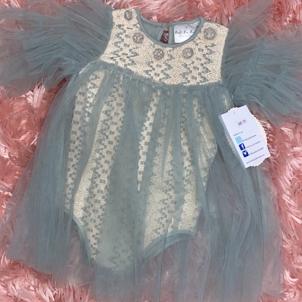 Dress & Matching Headband (12-18 mo)